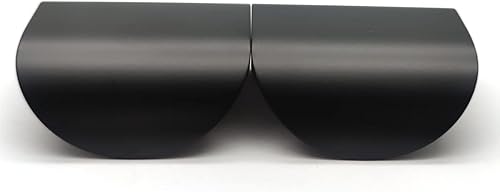 Miniatura 7 de Leaf - Tiradores de gabinete de cocina, tiradores de dedo C a C de 1.54 pulgadas, color negro, curvados, tiradores de barra para armarios con