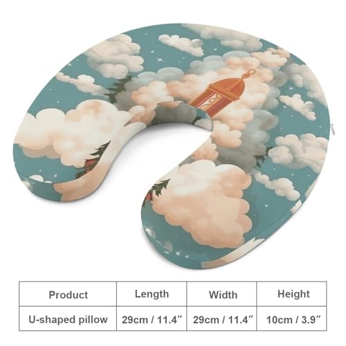 Almohada de viaje espuma viscoelástica 30x25 cm miniatura 2