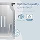 R-Go Tools Laptop ständer, Laptop Halterung Schreibtisch, Höhenverstellbar, Ergonomisch, Faltbarer Aluminium Laptop Stand, 3-stufige Winkel, Notebook/MacBook Ständer, Für Laptops [10/17-22 Zoll]