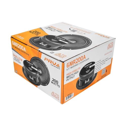 Image of PRV Audio 6MR200A 6 inch Mid Range 8 ohms Pro Audio Speaker 94dB 100 Watts RMS 1.5 inch VC Alto Series (Single)