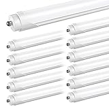 JESLED T8 T10 T12 8FT LED Tube Light Bulbs, 50W 6000LM, 5000K Daylight White, Single Pin Fa8 LED...
