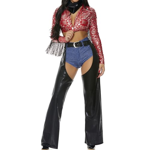 Forplay Damen Saddle Up Sexy Cowgirl Kostüm Rot XS/S