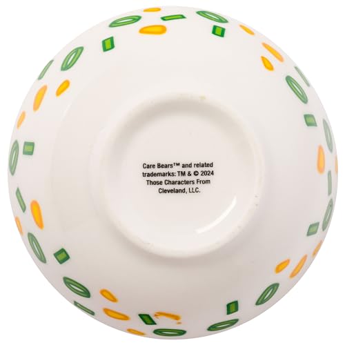 Image of Silver Buffalo Care Bears Featuring Grumpy, Tenderheart, and Friend Bear Ramen Blue Ceramic Sushi Set with Dipping Sauce Dish and Matching Chopsticks