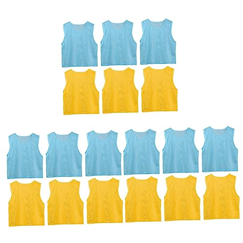 Yardwe 18 Pcs bolas de futebol para crianças pinnies esportivos infantis regata tops colete infantil