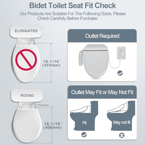 Zmjh ZMA102D Bidet Toilet Seat, Round Smart Unlimited Warm Water thumb #4