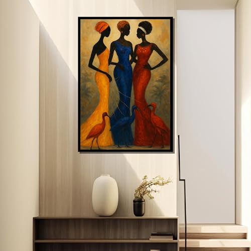Tableau d'art mural figures de mode pour habiller un mur blanc vide - 2