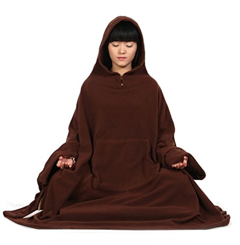 Image of ZanYing Meditation Buddhist Hooded Cloak Outfit Oversize Coat