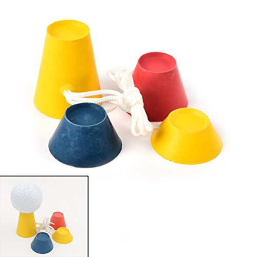 IYSHOUGONG 4 PCS Rubber Winter Golf Tees Set with Different Heights for Frosty