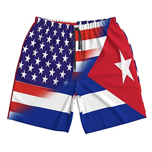 Men's Beach Shorts Quick Dry Drawstring Running Athletic Shorts Comfortable Loose Gym Shorts Swimsuit Pants with Pockets