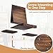 Triangle Book Holder Stand, Wooden Book Nook Reading Valet, Book Rest with Cup, Glasses & Pen Holder, YITOBA Book Display Stand for Reading in Bed, Coffee and Book Lovers (Brown)