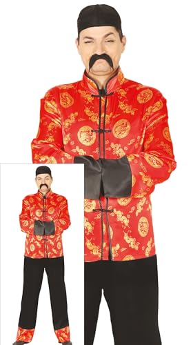 FIESTAS GUIRCA Disfraz Chino Hombre - Disfraz Japonés Hombre Adulto Talla L 52-54
