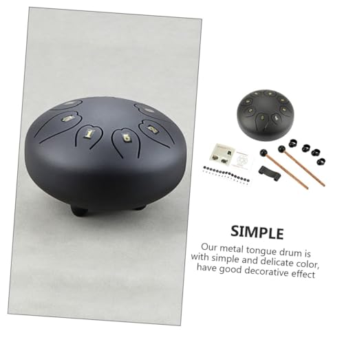 Abaodam Black Large Tongue Drum Xb06 Metal Ethereal miniatura 6