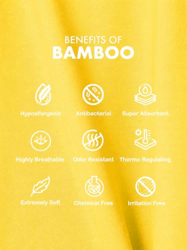 Image of Kidbea Bamboo Unisex Kids T-Shirt Ultra-Soft Premium Half Sleeve Graphic Tee for Boys & Girls, Casual Summer Wear for Toddlers & Kids