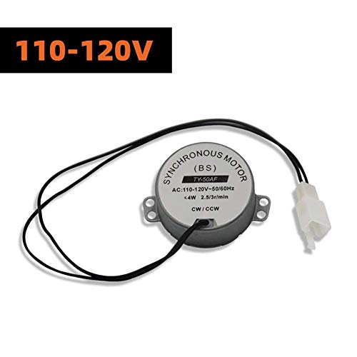 paletur88 Incubator Motor Hatcher Use Equipment Geared Synchronous Fitting Farm Chicken Automatic Intelligent Accessories Turning Metal Components Slow Device(110V)