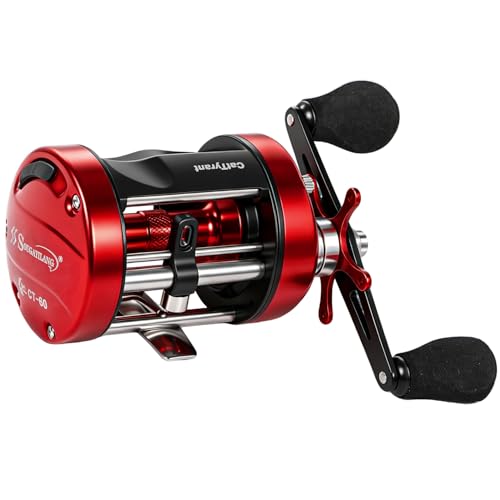 Sougayilang CatTyrant Carrete de Baitcasting con Freno Centrífugo, Empuñadura de Goma Sobredimensionada, Ideal para Bagres y Pescadores de Agua Dulce miniatura 1