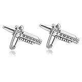 ❖Manschettenknöpfe 1 Paar Manschettenknopf Hemd Herrscher Herren Manschettenknöpfe Silber Geschenk für Papa Zum Geburtstag