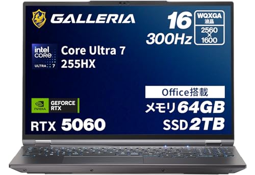 KA Q[~Om[gPC y RTX 5060 / Core Ultra 7 255HX / SSD2TB z GALLERIA XL7C-R56-6A 64GB Office Windows11Home ҏW 20791-3823