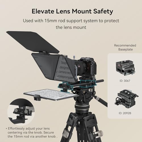 Image of SMALLRIG Teleprompter for iPad Tablet up to 11 inch, NOT for Smartphone