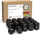 Wheel Accessories Parts 20 Pcs M14x1.5 14x1.5 Thread OEM Factory Style Lug Nuts 1.38' Long Black 7/8' 22mm Hex Fits Alloy Wheels 2009-17 Odyssey Pilot 90304-SJA-A91 ｜ 611-313