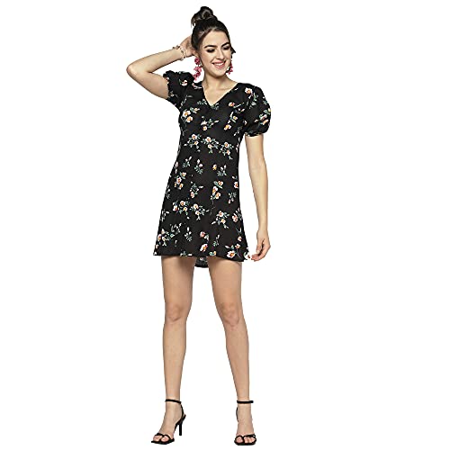 Image of SERA Women's Cotton A-Line Mini Casual Dress