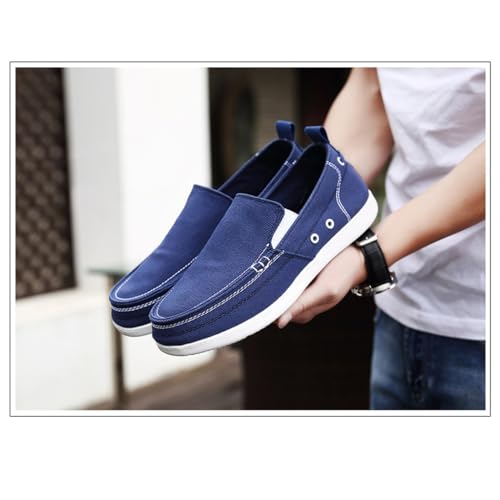 FMURY Canvas Shoes Men Ultralight Breathable Casual Men Shoes Spring Comfortable Loafers Lazy Driving Flats4