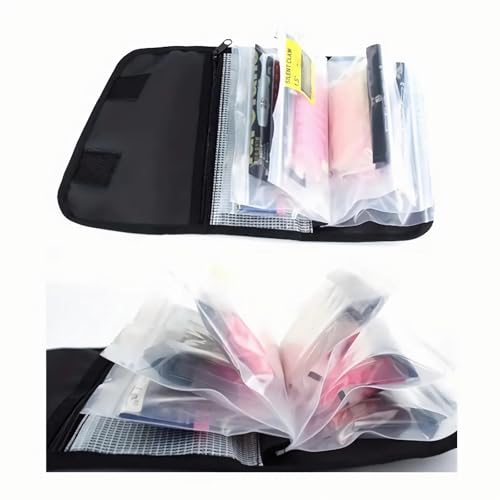 Tgpiao soft bait organizer2024 Bolsa Organizador para Señuelos de Pesca, Camuflaje Azul miniatura 4