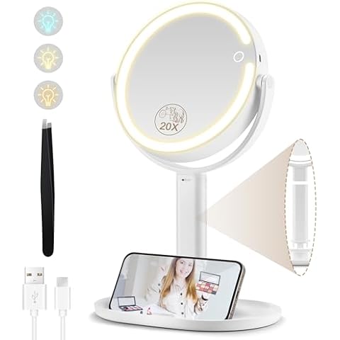 MOMOKUBA Lighted Makeup Mirror Cover