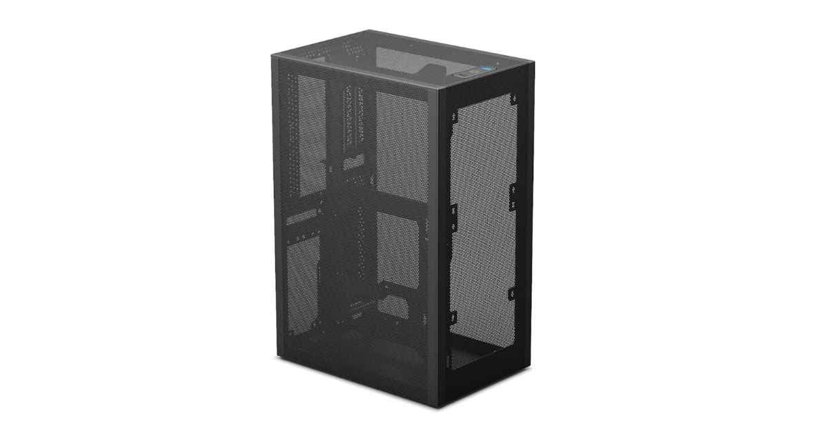 MESHLICIOUS ブラック PCケース Amazon | SSUPD mini-ITXフォームファクタ対応 ATX/SFX電源搭載可能