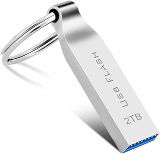 2TB USB Flash Drive | USB Thumb Drive | Waterproof USB Memory Stick| 2000GB Large Capacity USB Drive | Portable High Speed Jump Drive Pen Drive Come with Keychain