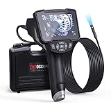 Dual Lens Borescope, HANTSKOP Digital Industrial Endoscope with 4.3" IPS Color Screen，Inspection Ca