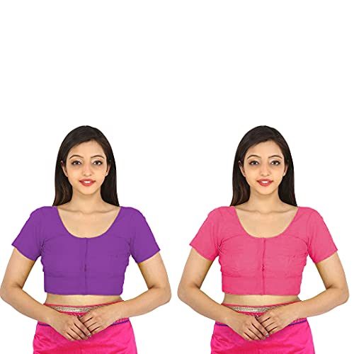 Image of Namita Women's Rubia Cotton Solid Half Sleeve Blouse