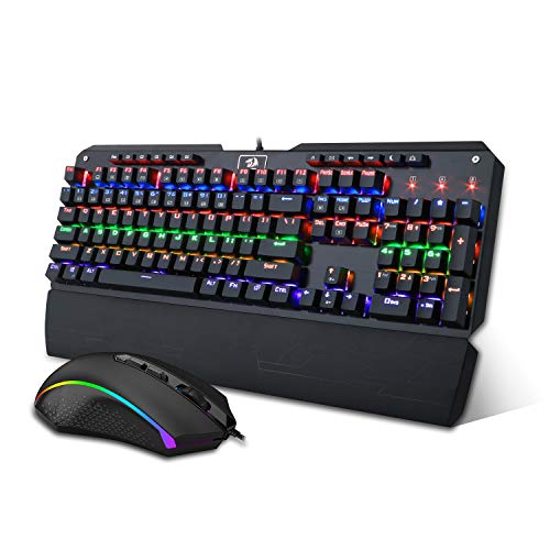 Redragon K555 RGB BA Mechanical Keyboard and Mouse Combo Wired USB RGB Backlit