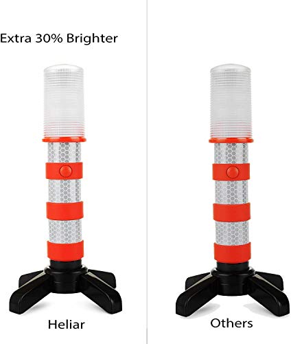 image for Heliar Early Warning LED Road Flares, Alternative to Roadside Safety T