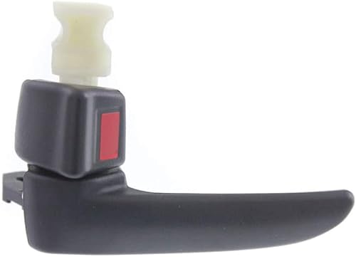 KarParts360 Para Mazda 3 - Manija de puerta interior delantera o trasera, lado del conductor negro (2004-2009) con botĂłn de bloqueo de puerta KarParts360 Para Mazda 3 - Manija de puerta interior delantera o trasera, lado del conductor negro (2004-2009) con botĂłn de bloqueo de puerta