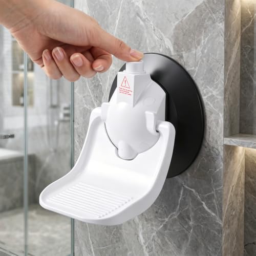 Reposapiés para baño con ventosa compacta de material ABS Ipetboom 3