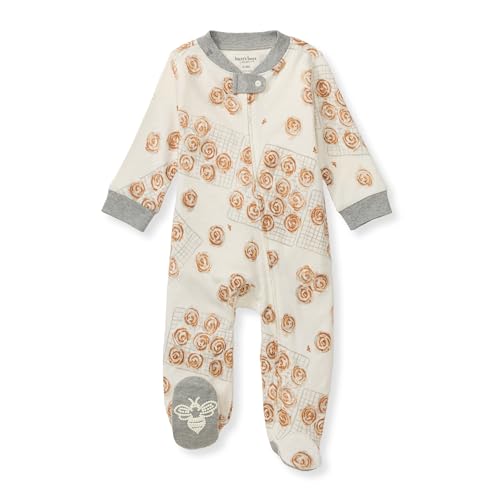 Image of Burt's Bees Baby Boys Footless Pajamas, Sleep and Play Loose Fit, 100% Organic Cotton Soft One-piece PJs, Sizes NB to 6-9 Months
