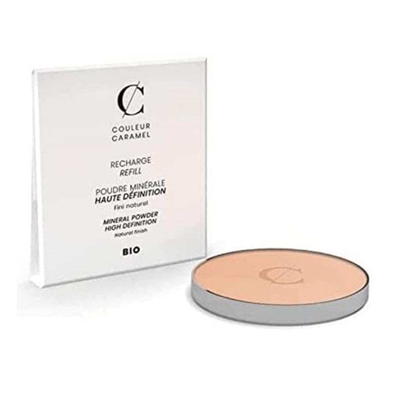 Poudre minérale Haute Définition Couleur Caramel universelle pour un teint zéro défaut bio