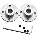 Magic&shell 2-Pack 8mm Flange Shaft Coupling High Hardness Metal Axis Bearing Fittings DIY Model Accessory Rigid Flange Guide Shaft Coupler Motor Connector