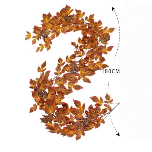 70.8 Inches Freely Bendable Lightweight Halloween Garland for Home Decor - image 2
