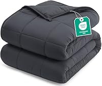 Utopia Bedding Weighted Blanket 4kg (125x150 cm), Microfiber Glass Beads Filling with a Soft Polyester Layer, Comforting Weighted Throw for Sofa, Couch, Bed, and Relaxation - Grey