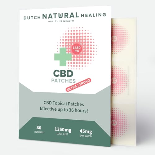 Patchs topiques CBD ultra forts - 1350 mg - 30 x 45 mg - Patchs...