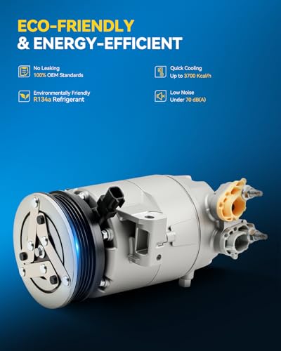 Image of PHILTOP CO29123C Air Conditioner AC Compressor with Clutch for Ford Escape 2013-2016 2.0T, Lincoln MKC 2015-2016