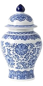 Jarre en gingembre bleue et blanche Artisan de HomeSense