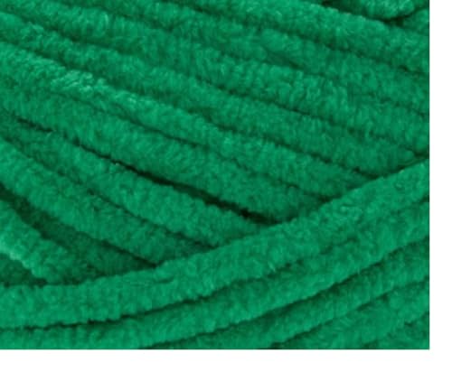 Image of Premier Yarns Parfait Chunky Chenille Crochet Knitting 3.5 Oz 6 Super Bulky Weight 3 Pack Bundle with Bella's Stitch Place Holders (Seaweed Salad)