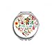 Sombrero Suger l Mexico Mexican Flango Hand Compact Mirror Round Portable Pocket Glass