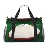 Photo Gallery borsone bianco con stampa palla da rugby, borsa da viaggio, borsa a tracolla per weekender, borsa sportiva da palestra per uomo e donna Photo Gallery borsone bianco con stampa palla da rugby, borsa da viaggio, borsa a tracolla per weekender, borsa sportiva da palestra per uomo e donna