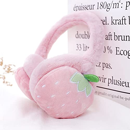 Cute Cartoon Animal Winter Earmuffs Soft Faux Fur Ear Warmers Adjustable for Adults Kids Thermal Plush Ear Muffs3