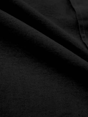 Image of Men's Linen Cotton Casual Shirt | Regular Fit Plain Shirt for Men | Long Sleeve Shirt for Casual & Formal Wear