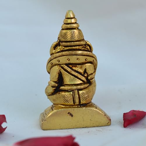 Estatua de Brass Kuber Maharaj de 2.25 pulgadas miniatura 2