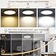 Tyreses LED Deckenleuchte Dimmbar 24W 2800LM, Deckenlampe mit Fernbedienung, 1800K Dimmbar Nachtlicht, 3000K-6500K Schlafzimmer Lampe für Schlafzimmer, Kinderzimmer, Wohnzimmer, Badezimmer, Ø30cm